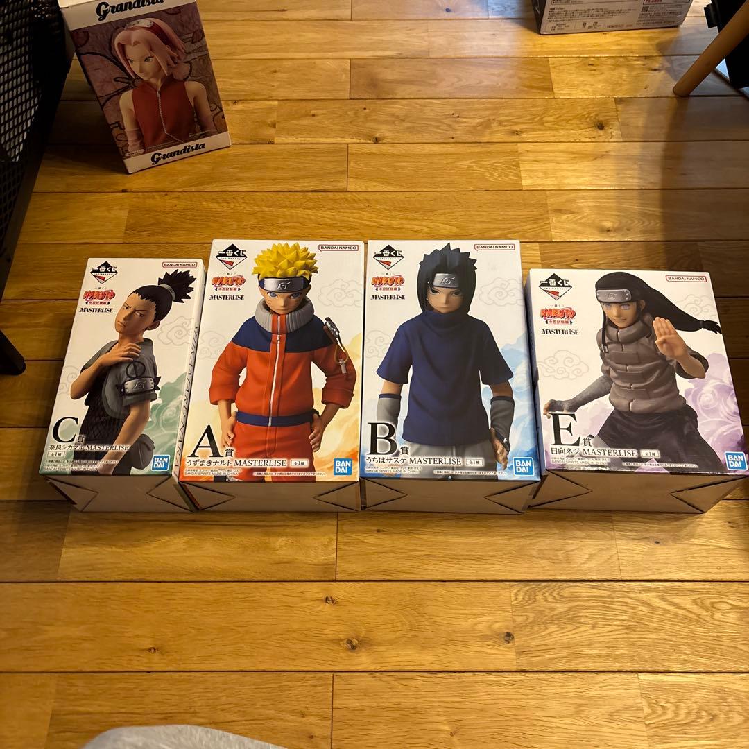 一番くじナルト　シカマル　ナルト　サスケ　ネジ