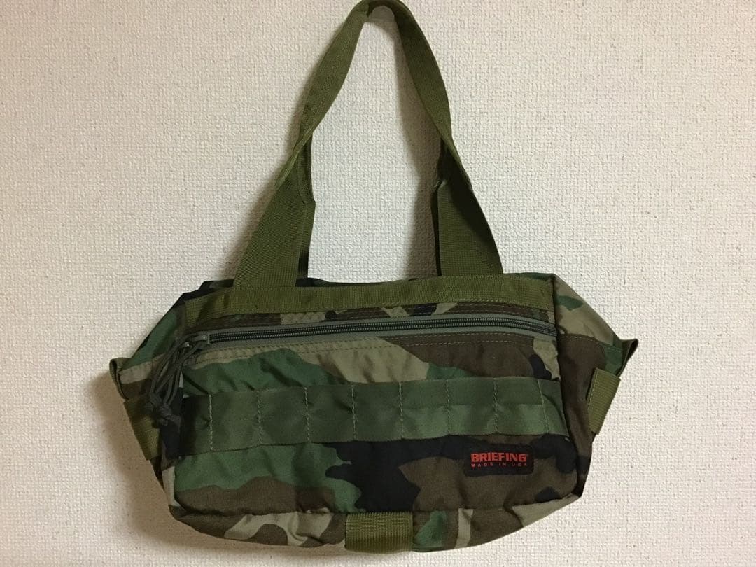 【美品】BRIEFING ブリーフィング　迷彩　バッグ　MADE IN USA
