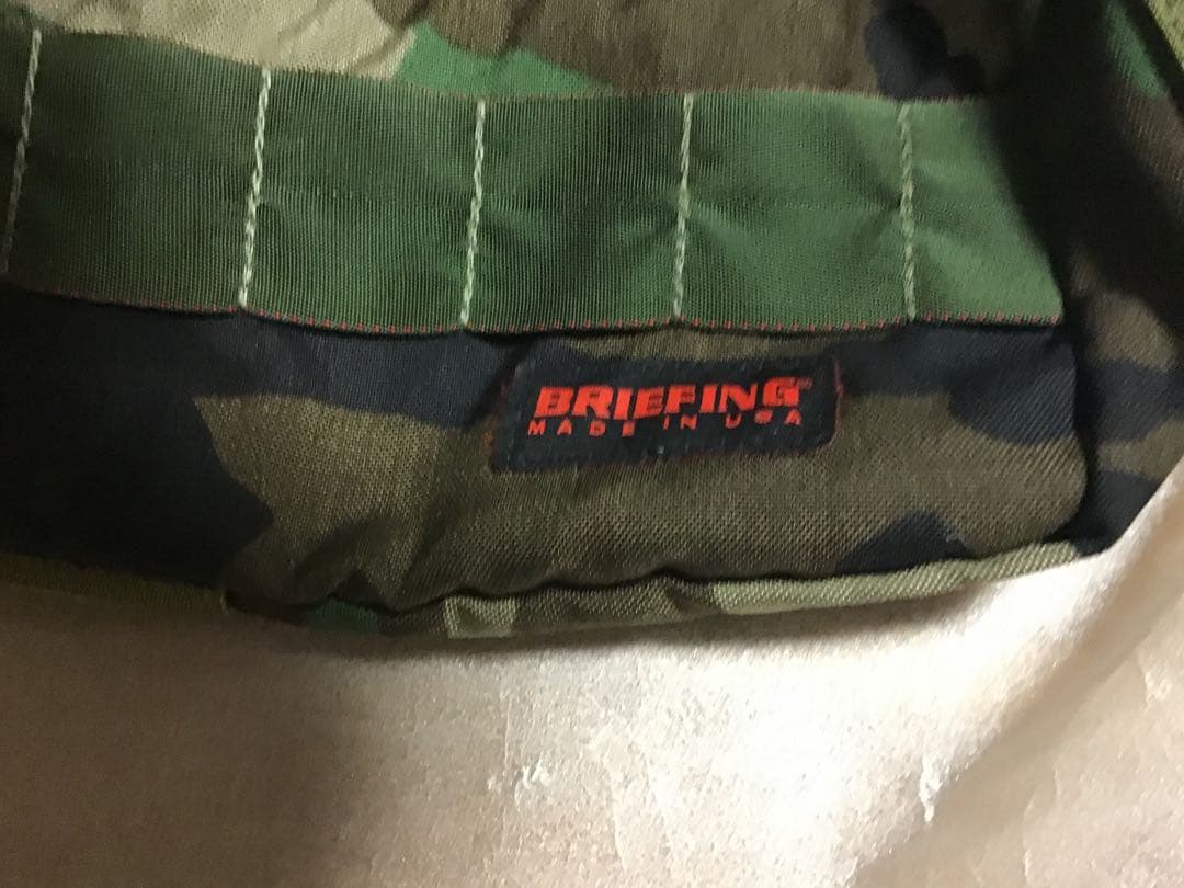 【美品】BRIEFING ブリーフィング　迷彩　バッグ　MADE IN USA