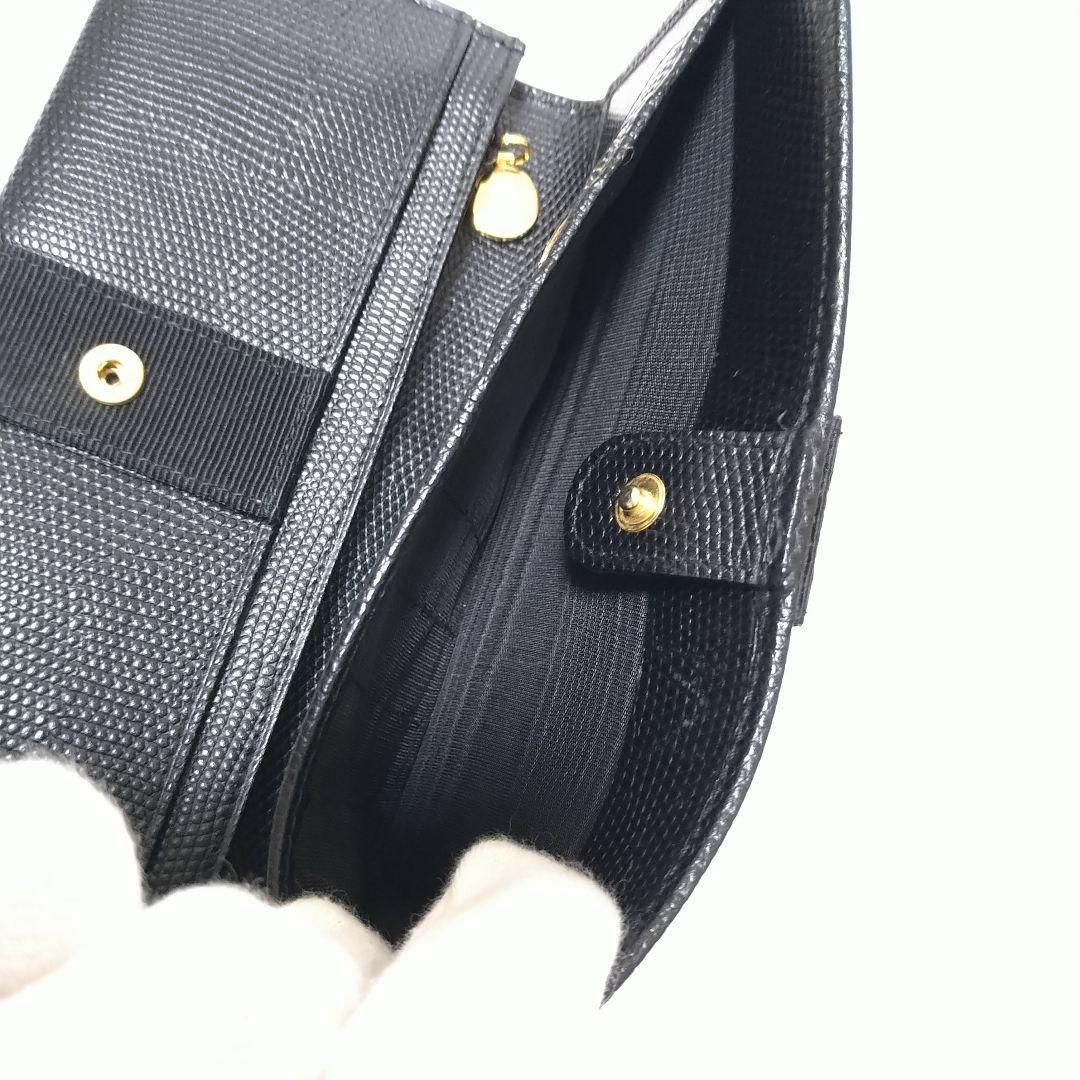 【極美品】Salvatore Ferragamo 長財布 ヴァラリボン ブラック