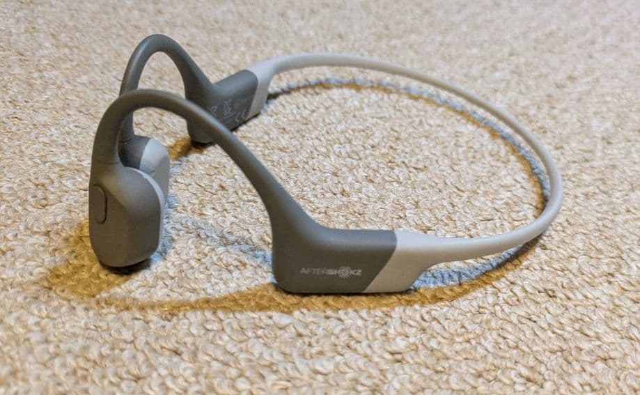 AEROPEX 骨伝導イヤホン グレー ケース付き