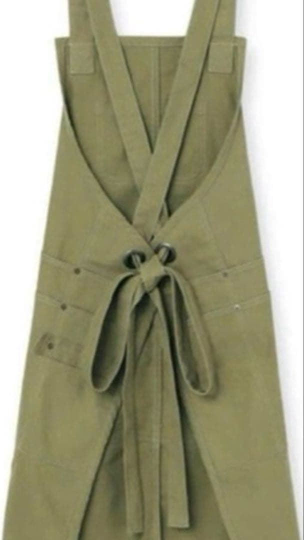 【送料込】新品 タグ付 ラルフローレン エプロン カーキ