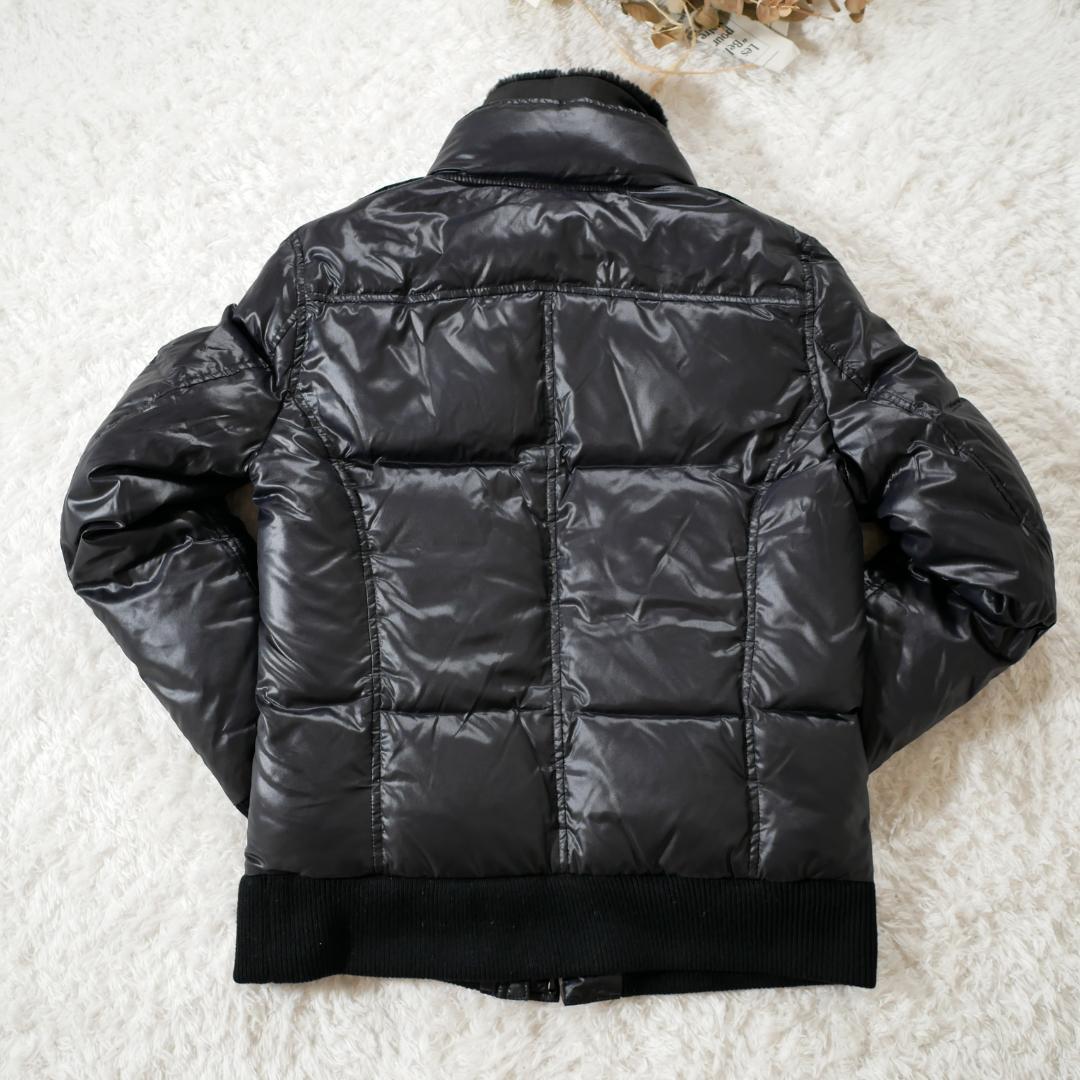 【極美品】AKM　ダウンジャケット　ファー取り外し可能　ブラック　Mサイズ