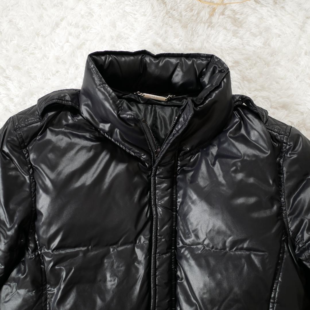 【極美品】AKM　ダウンジャケット　ファー取り外し可能　ブラック　Mサイズ