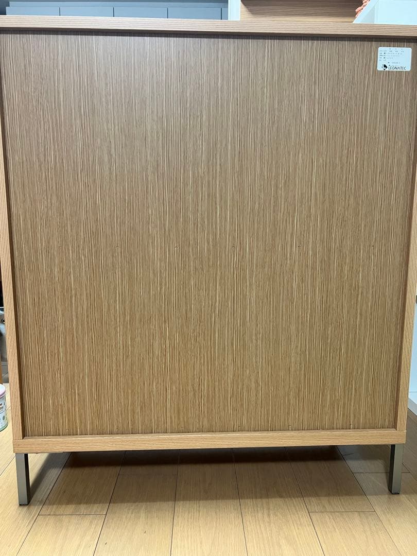 レグナテック LEGNATEC レッドオーク　ガラス扉付き　キャビネット　食器棚