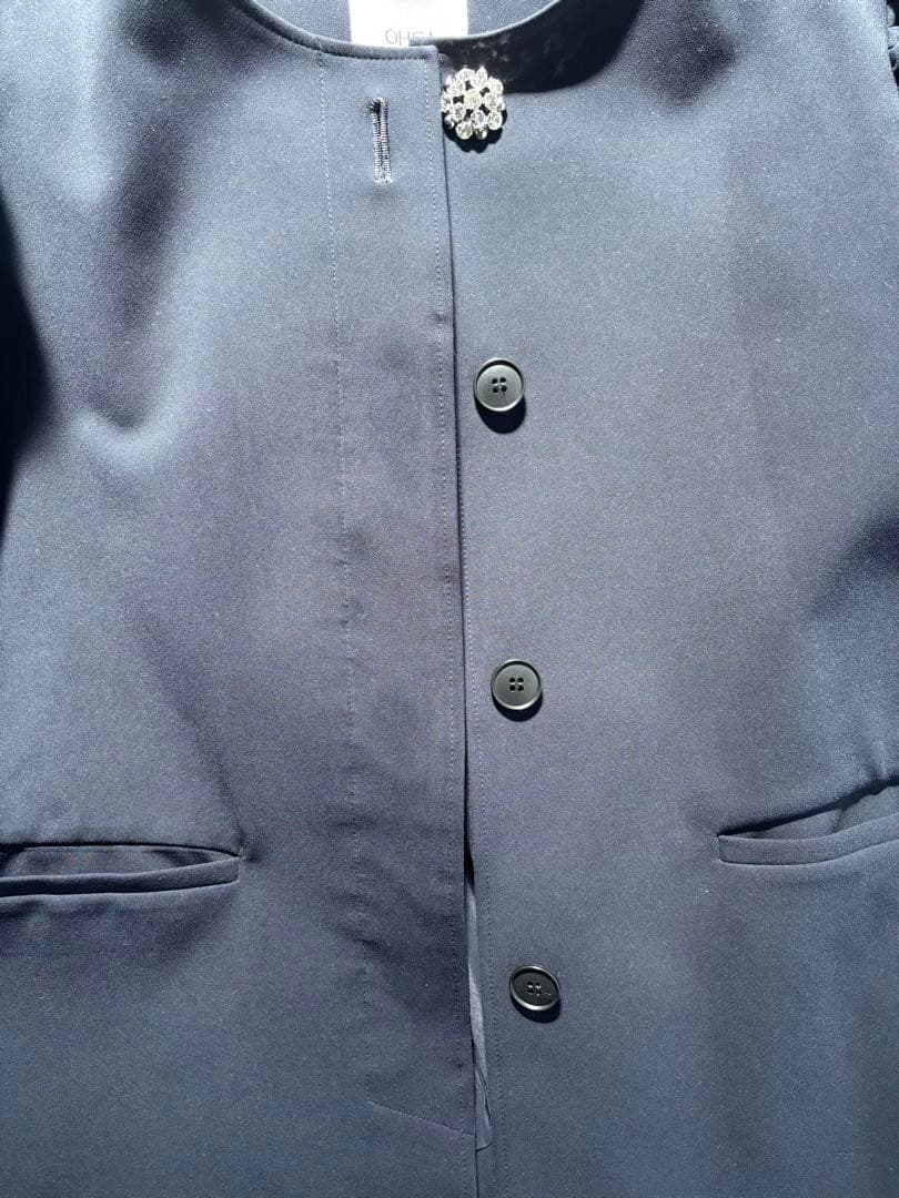 OHGA ビジュージャケット　ネイビー