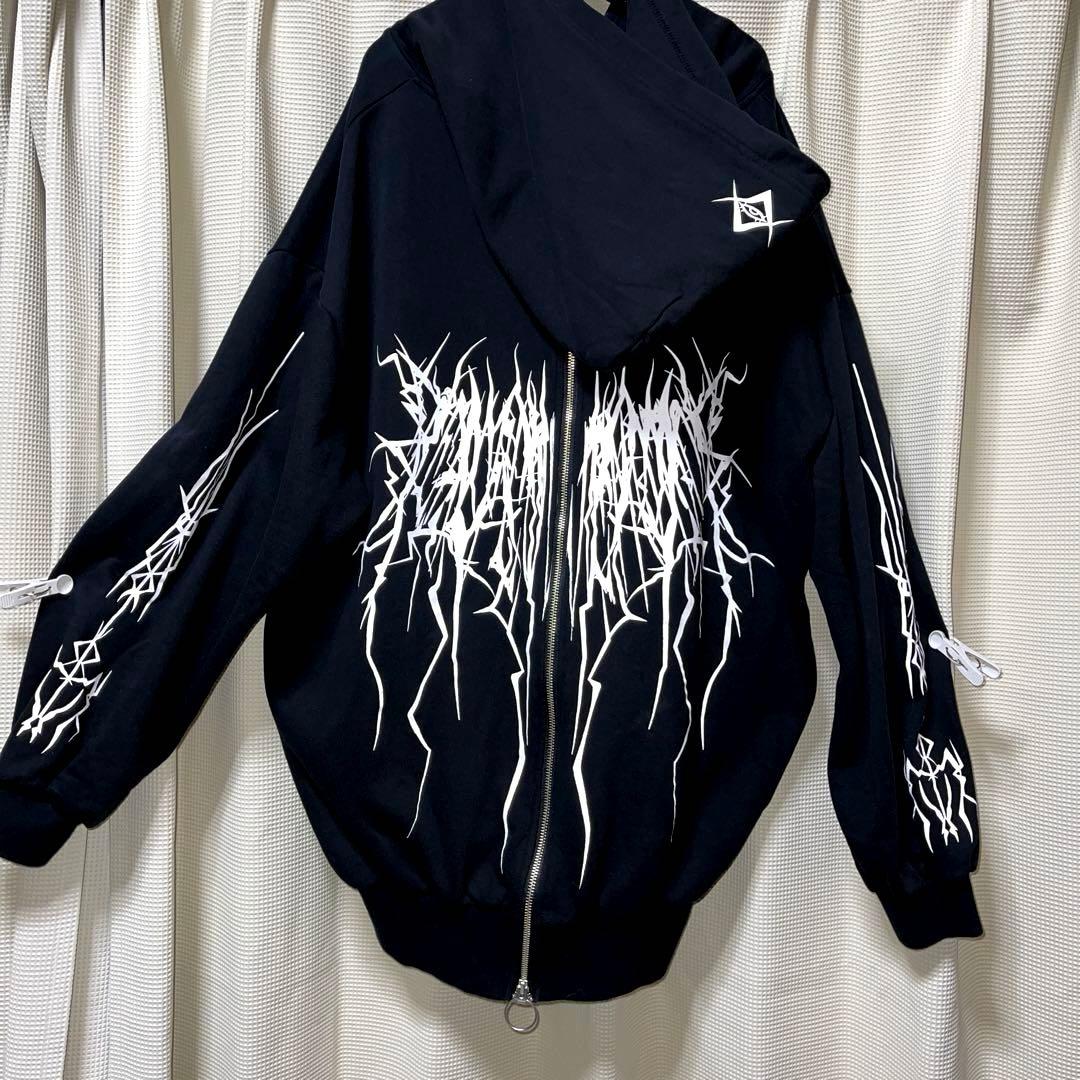 あき　地雷 サブカル REFLEM レフレム ジップ パーカー