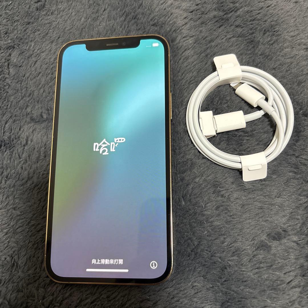 ゴールド スマートフォン本体 充電ケーブル付