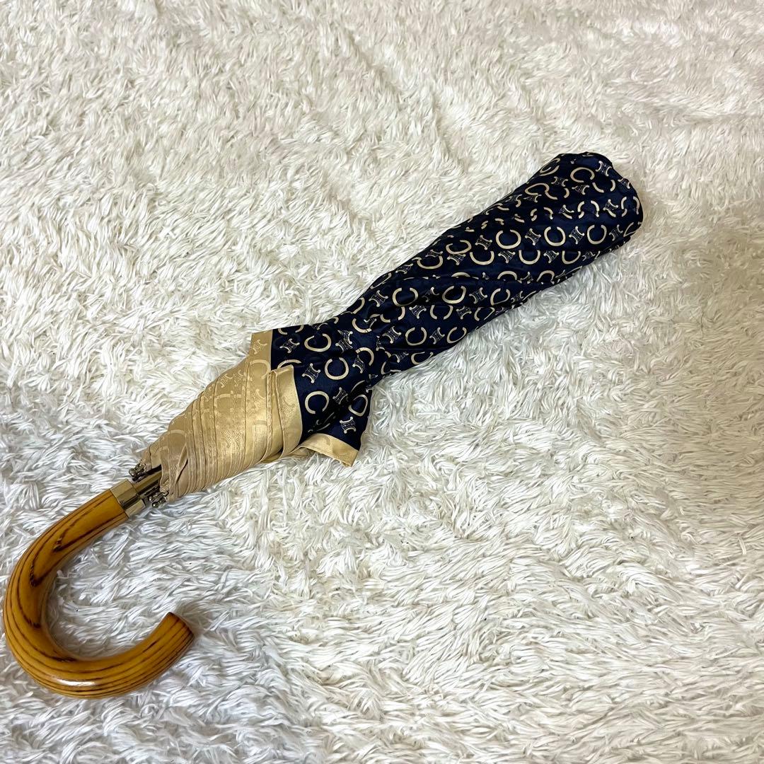 ✨大人気✨ CELINE 折り畳み傘 マカダム 総柄 レイングッズ 傘