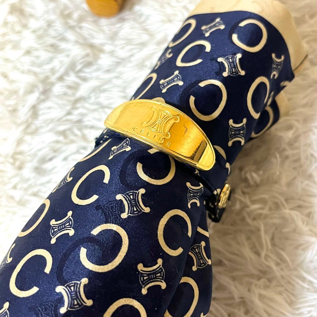 ✨大人気✨ CELINE 折り畳み傘 マカダム 総柄 レイングッズ 傘