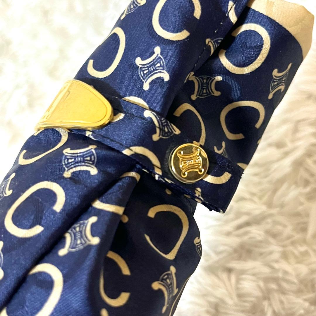 ✨大人気✨ CELINE 折り畳み傘 マカダム 総柄 レイングッズ 傘
