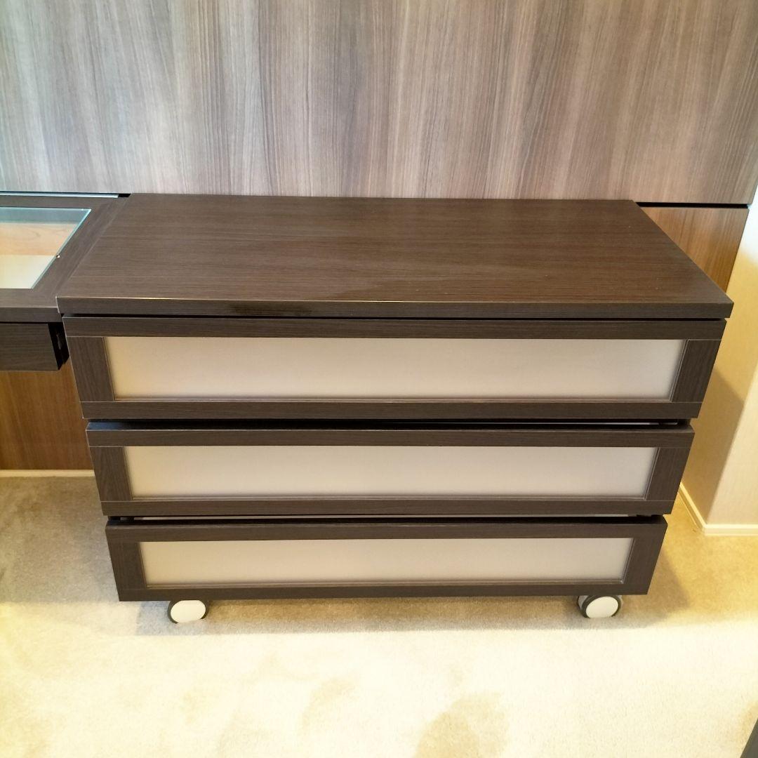 ダークブラウン 木製チェスト モデルルーム展示品(JMF9-4)