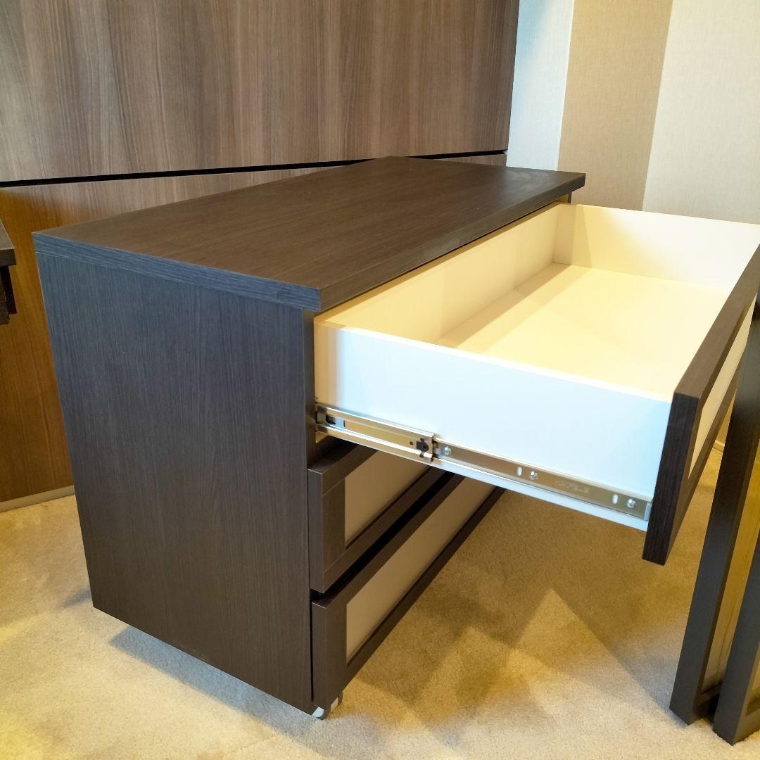 ダークブラウン 木製チェスト モデルルーム展示品(JMF9-4)