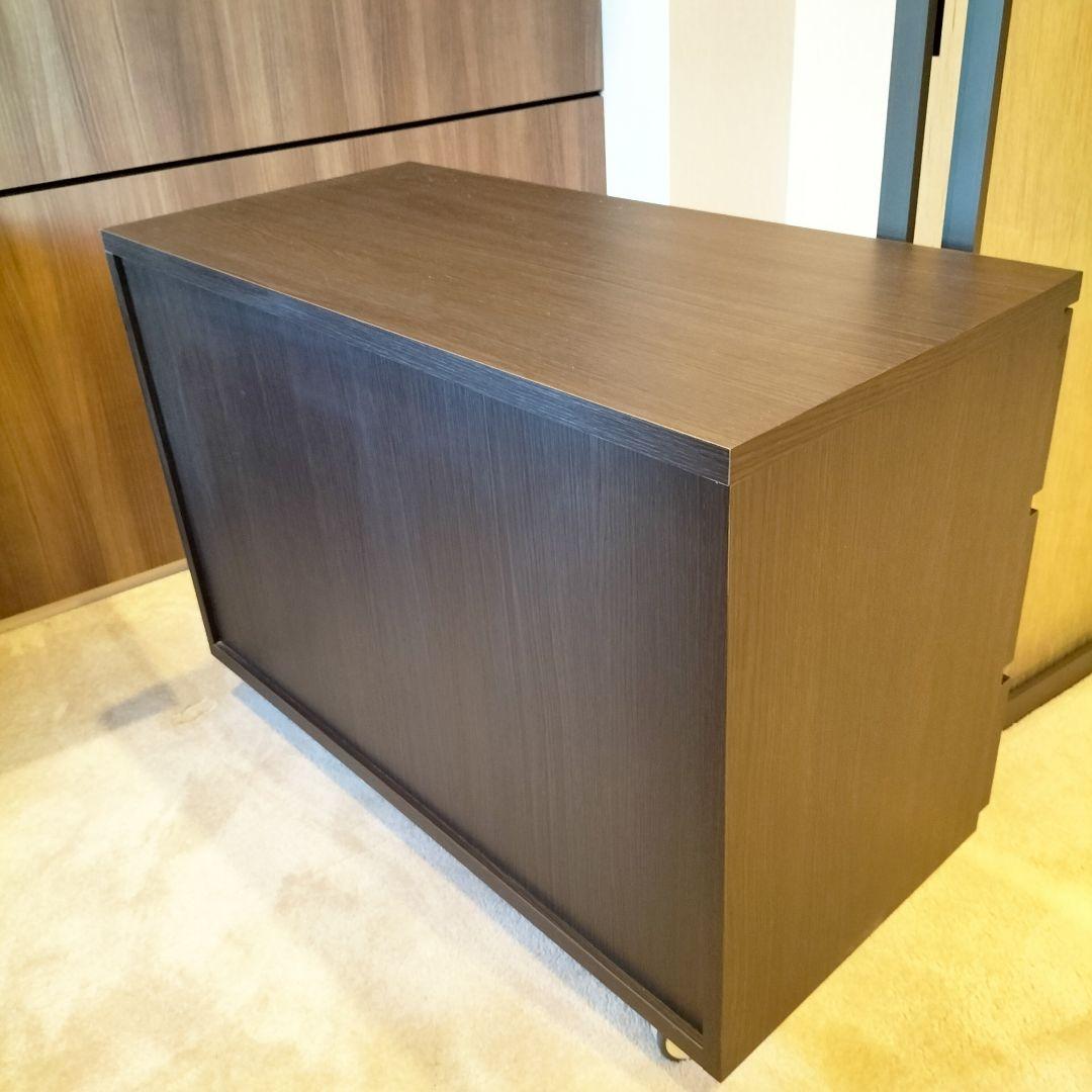 ダークブラウン 木製チェスト モデルルーム展示品(JMF9-4)