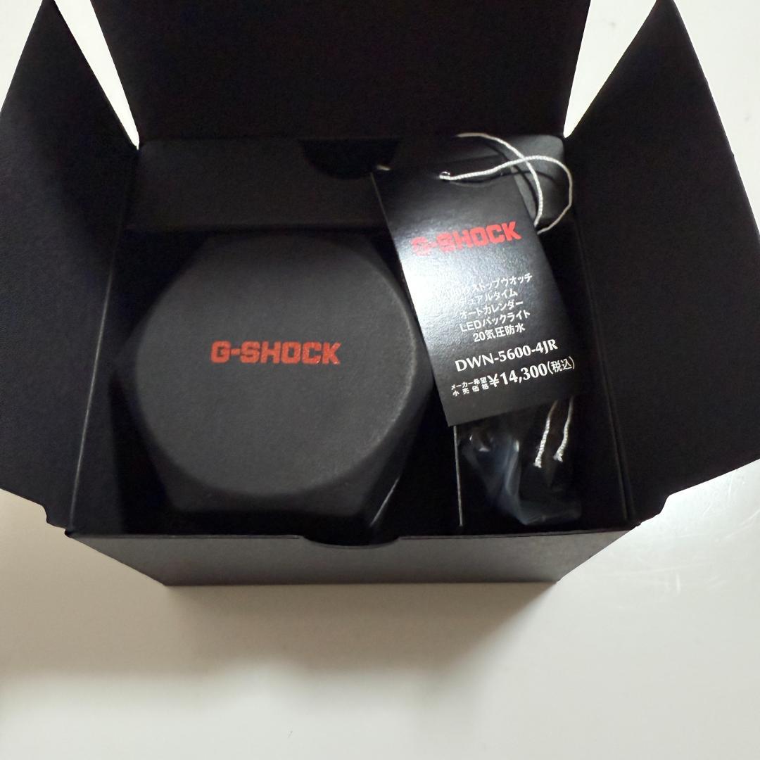 新品　CASIO G-SHOCK DWN-5600-4JR レッドリングウォッチ