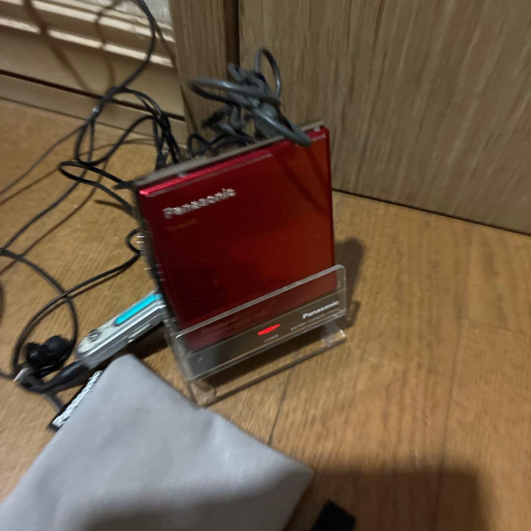 Panasonic MDプレーヤー SJ-MJ99 レッド　赤