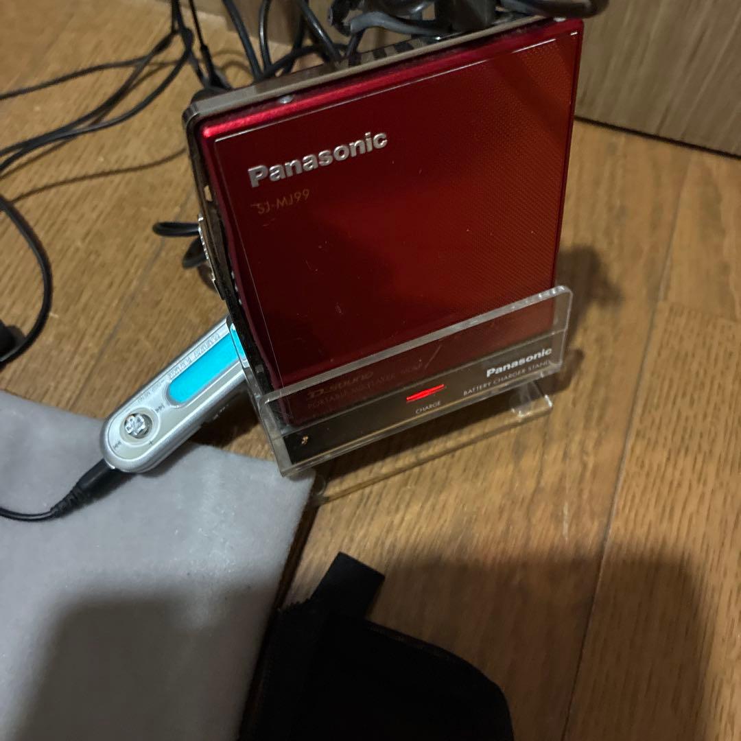 Panasonic MDプレーヤー SJ-MJ99 レッド　赤