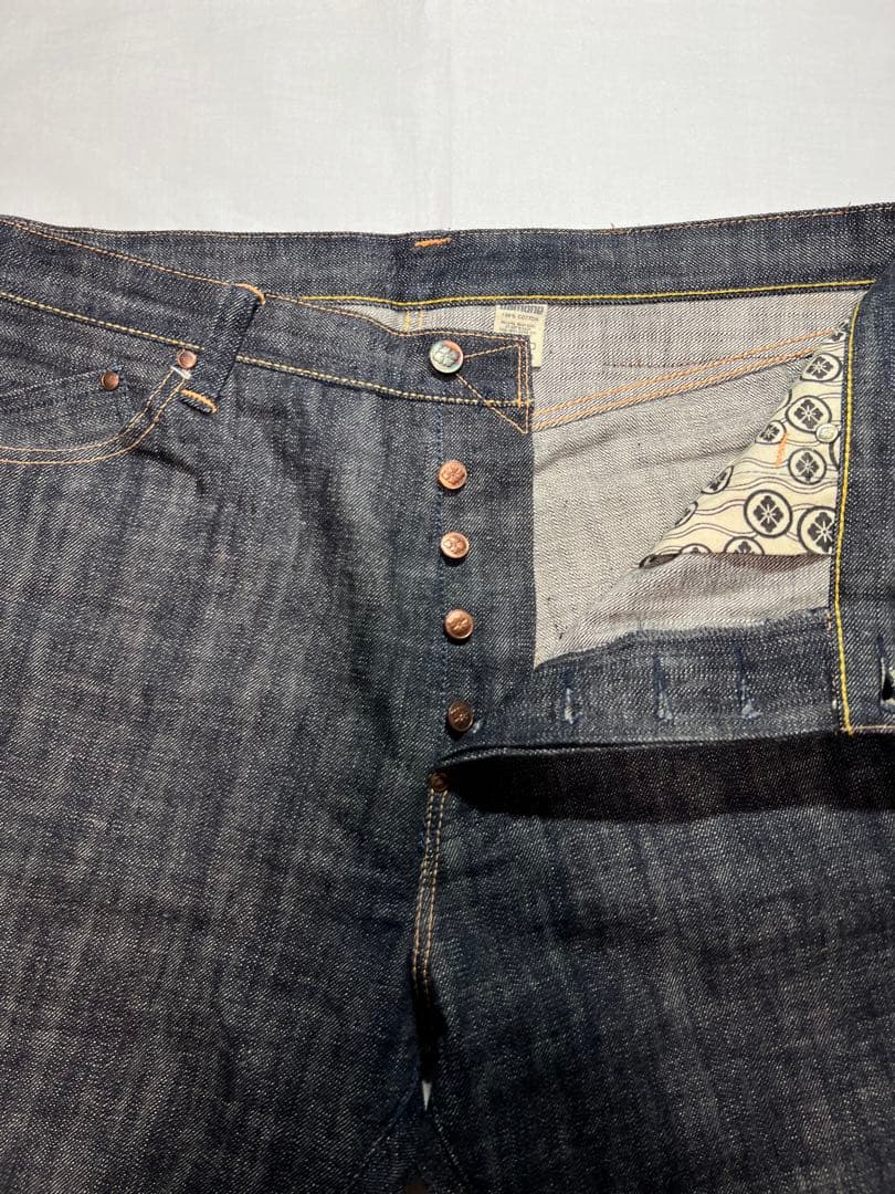 EVISU YAMANE 1926S 36×33 白大黒　ビックカモメ　リジット