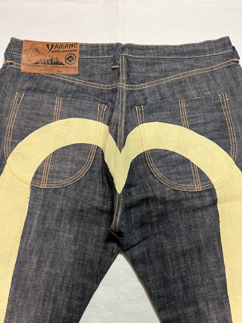 EVISU YAMANE 1926S 36×33 白大黒　ビックカモメ　リジット