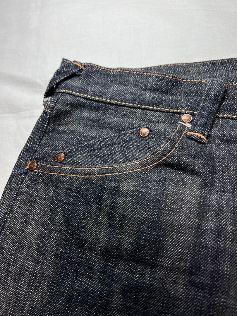 EVISU YAMANE 1926S 36×33 白大黒　ビックカモメ　リジット