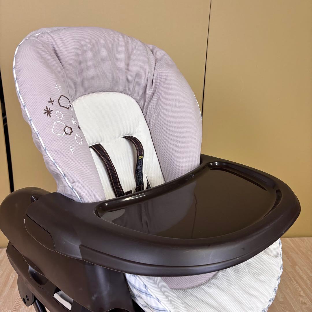 極上クリーニング済　☆美品☆　コンビ　ハイローベッド＆チェア　ネムリラ　4キャス