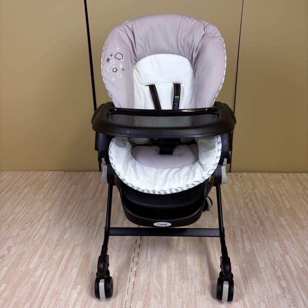 極上クリーニング済　☆美品☆　コンビ　ハイローベッド＆チェア　ネムリラ　4キャス