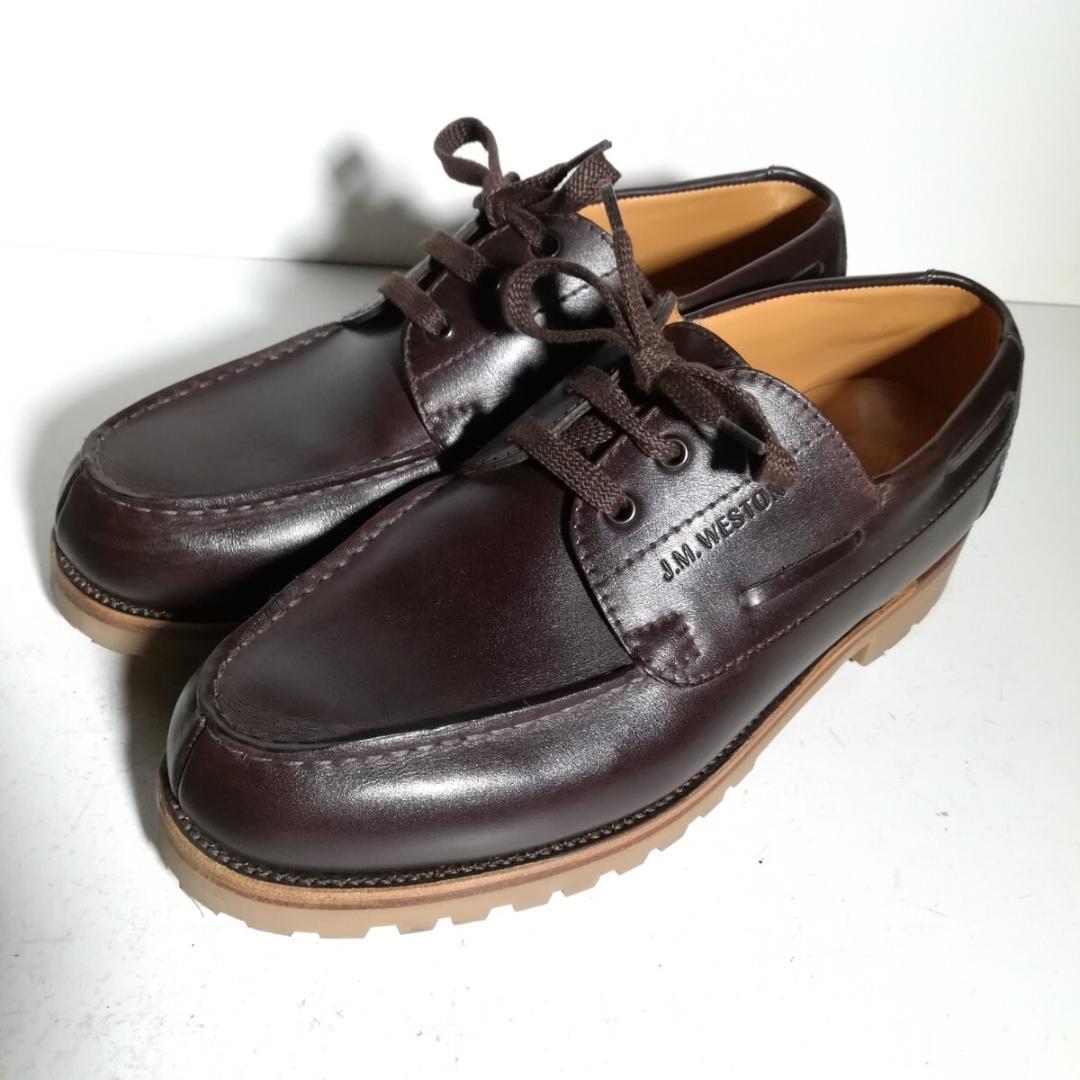 c0567 未使用に近い JMウエストン 690 ヨット 5/D 茶 ブラウン
