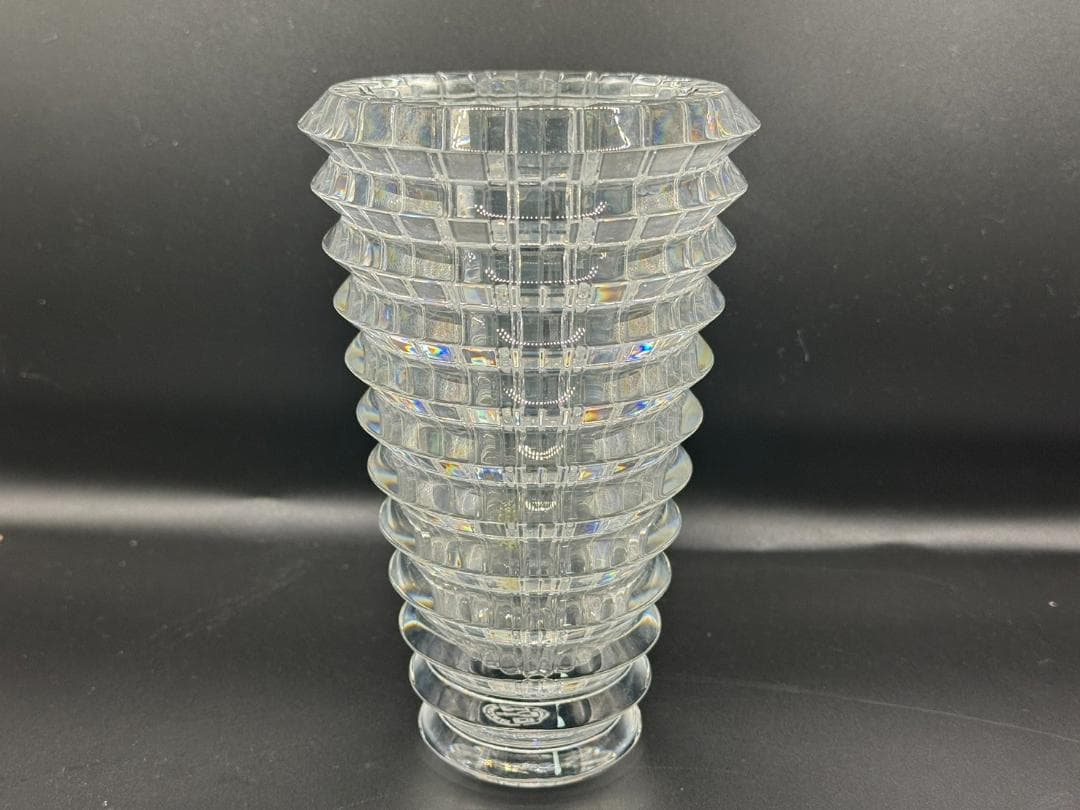バカラ Baccarat アイ ベース S 花瓶 クリスタル