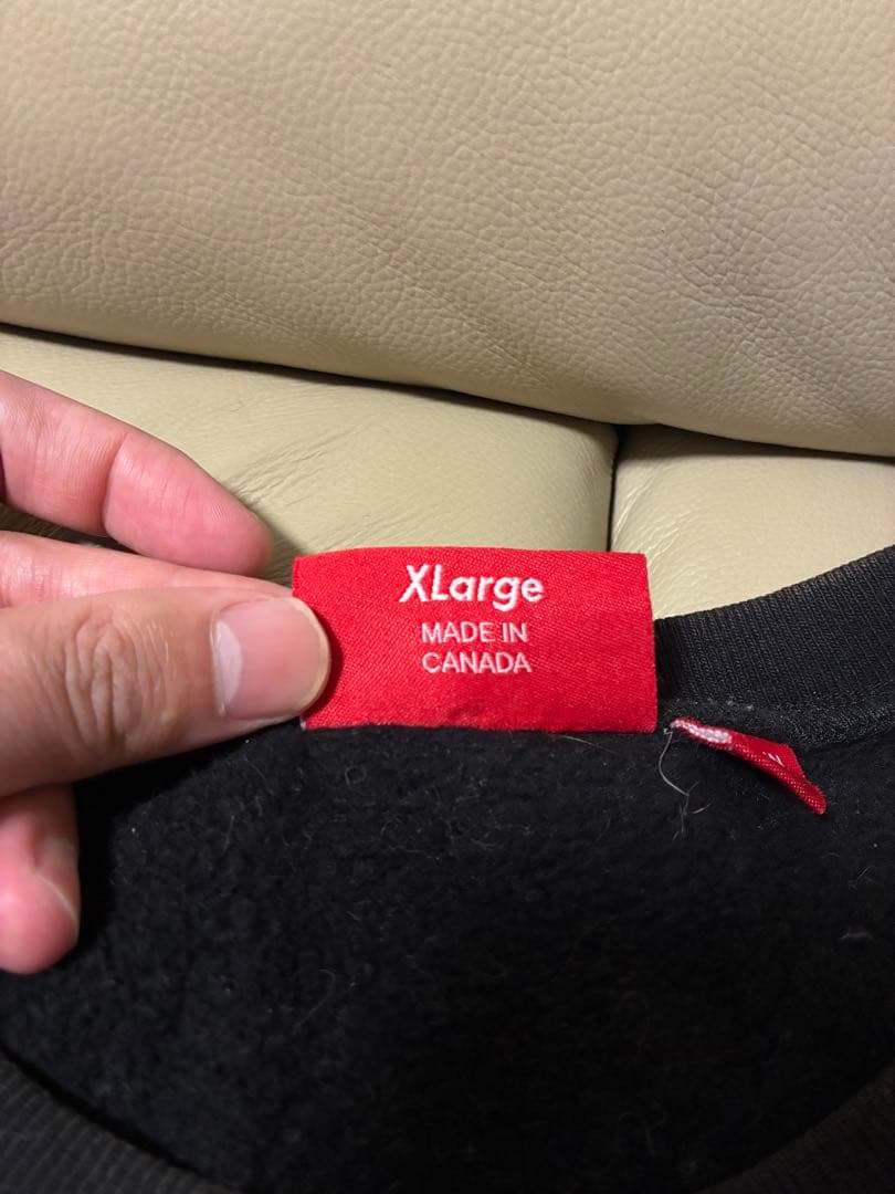 Supreme ブラック ロゴスウェット