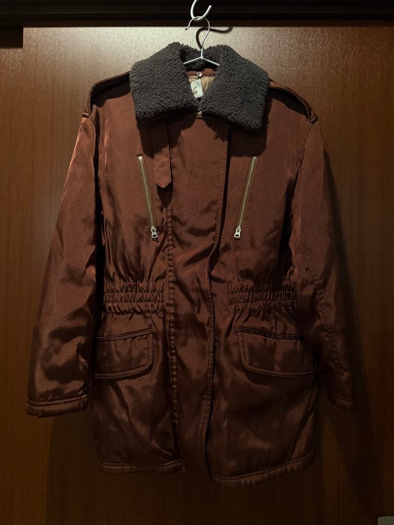 美品　6(ROKU)BOA COLLAR ZIP COAT/コート