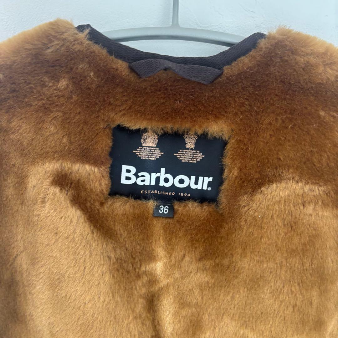 最終値下げ　Barbour 36 ファー　ライナーベスト　ファーベスト