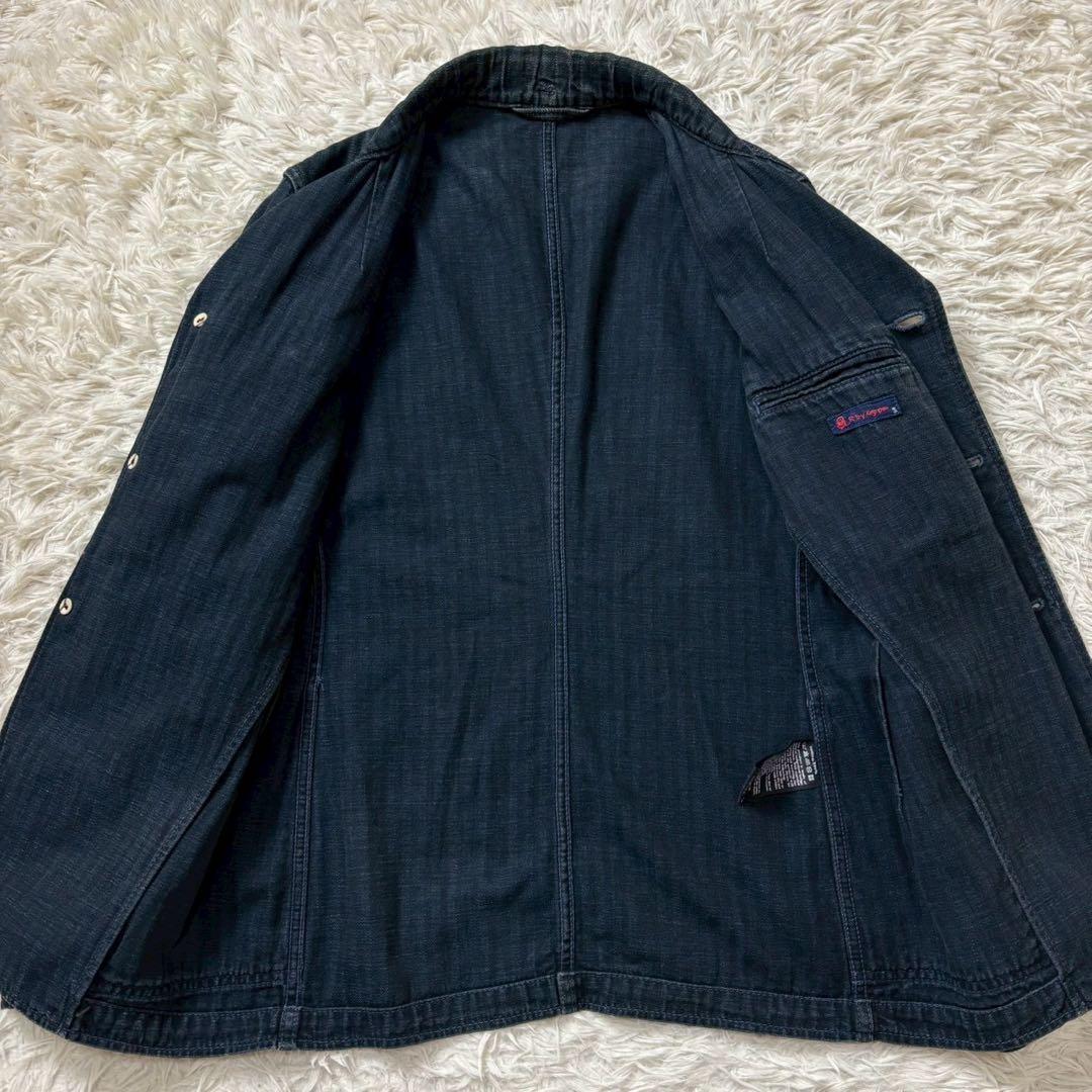 45rpm デニム　テーラードジャケット　インディゴ　アンコン　L相当