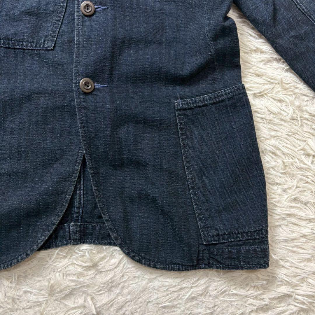 45rpm デニム　テーラードジャケット　インディゴ　アンコン　L相当