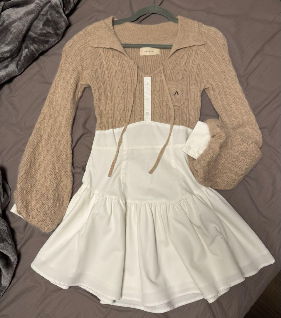 ワンピース Tess blouse mini dress