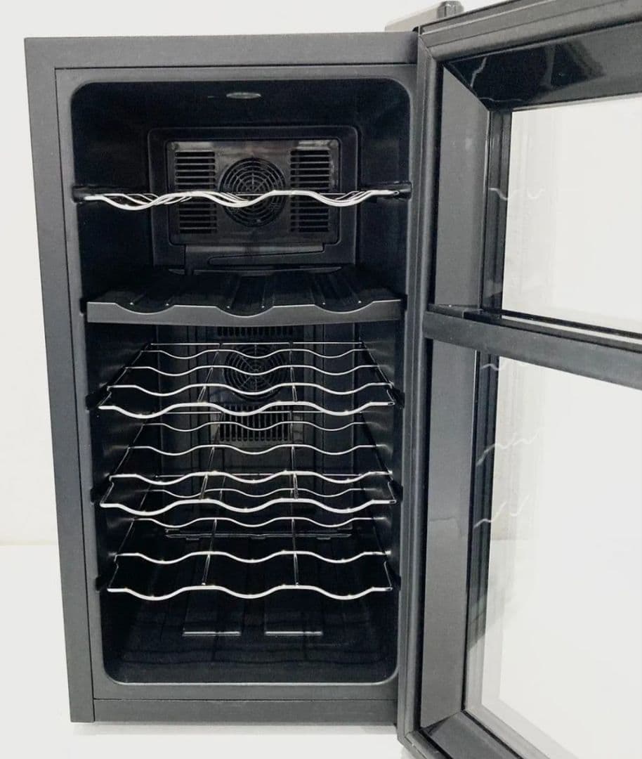 値下 アイリスオーヤマ ワインセラー 18本収納 50L PWC-502P-B