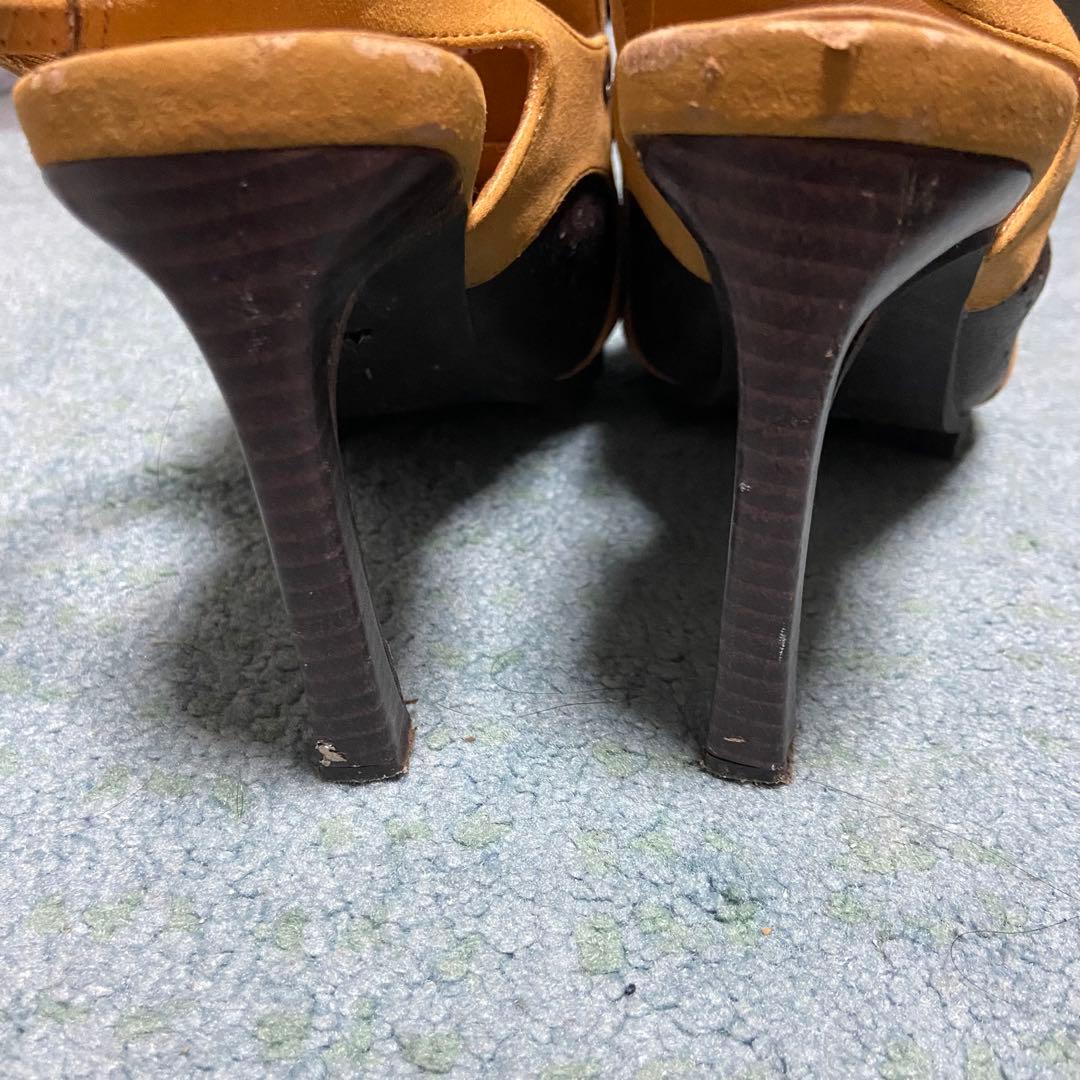 YELLO スニーカーミュール キャメル Lサイズ