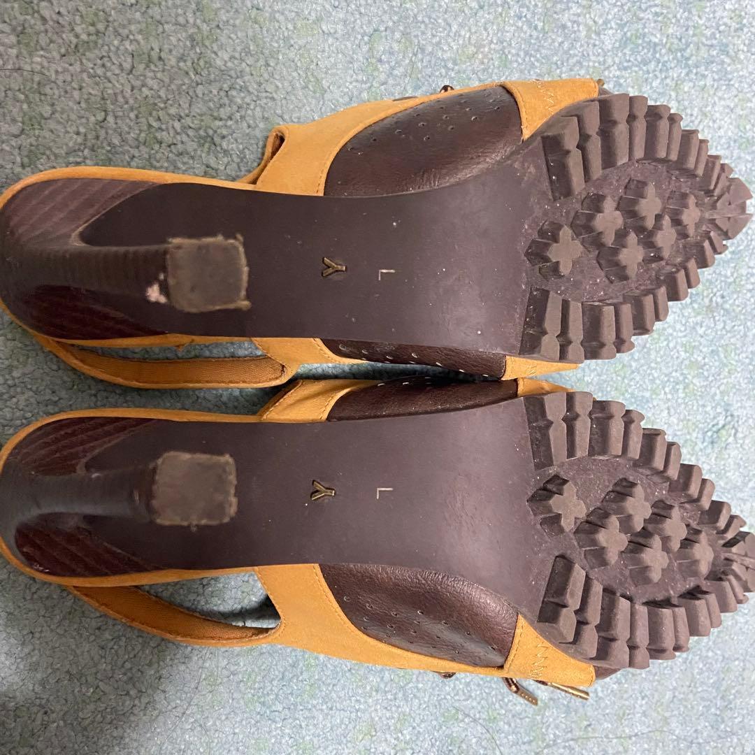 YELLO スニーカーミュール キャメル Lサイズ