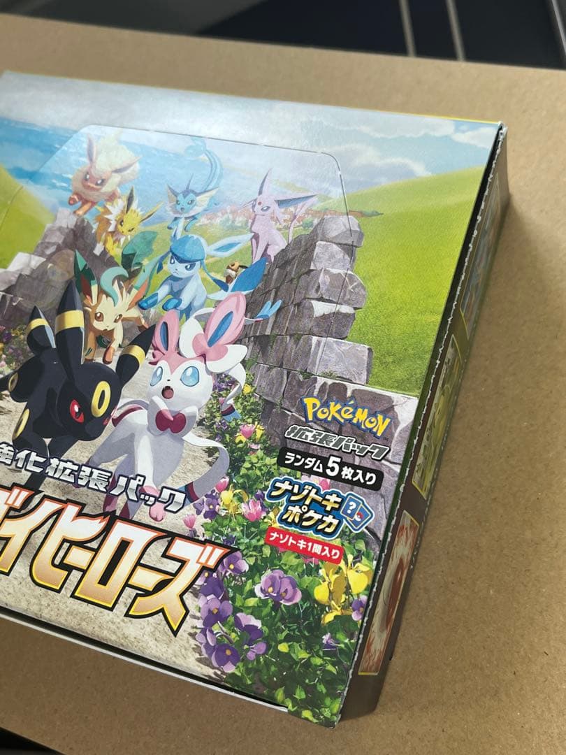 イーブイヒーローズ 1ボックス未開封 シュリンクなし　保護ケース付き