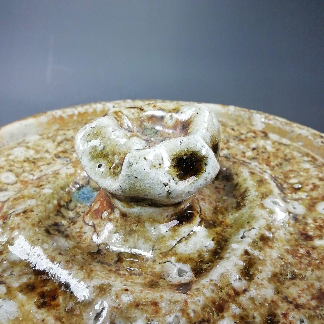 Ｓ８０６　水指　『信楽焼　水指』『高橋春斎』　共箱　茶道具