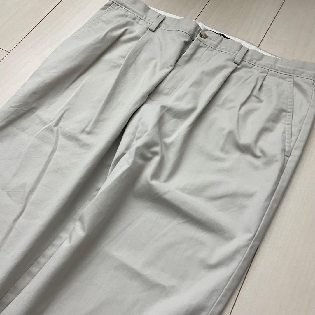 さ*様 Dockers 2タック チノパン オフホワイト W38 ワイド 201