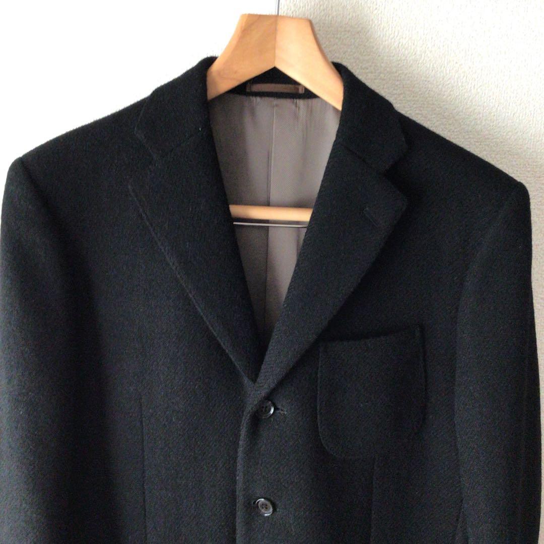 HARRIS TWEED ハリスツイード　黒テーラードジャケット