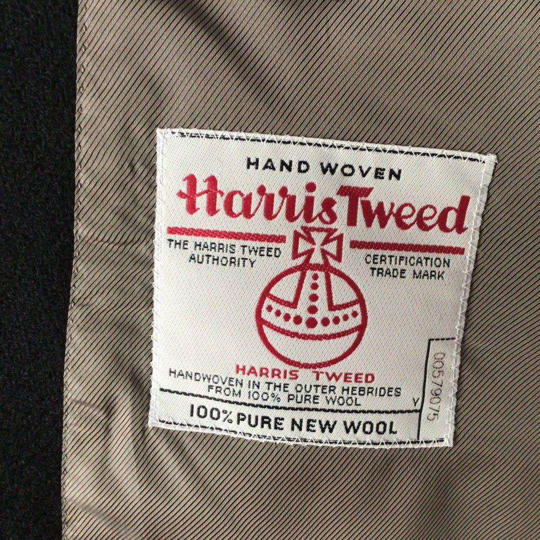HARRIS TWEED ハリスツイード　黒テーラードジャケット