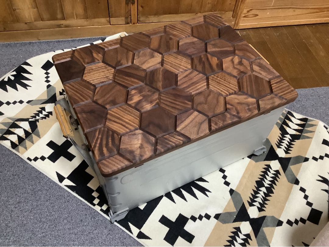 しげオーダー品　シェルコン50天板ヘキサゴン141 ウォールナット