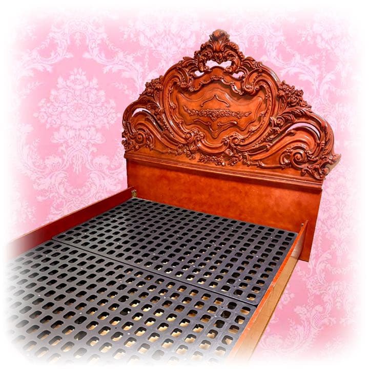 た*ー様 アンティーク 猫脚 装飾 ベッド 寝具 ロココ レリーフ 彫刻 家具