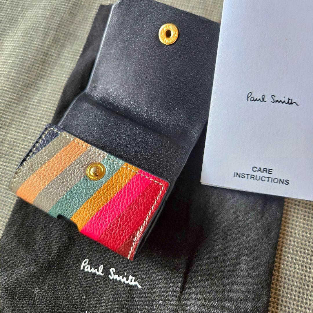 【新品】Paul Smith レザー イヤホンケース スワール マルチ 箱無し