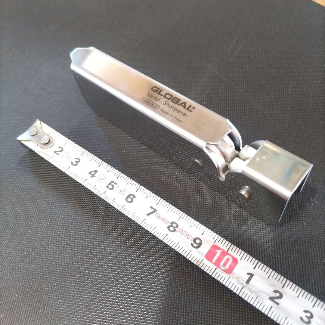 GLOBAL 包丁3本・シャープナーセット おまけ（チーズグレーター,ふきん）