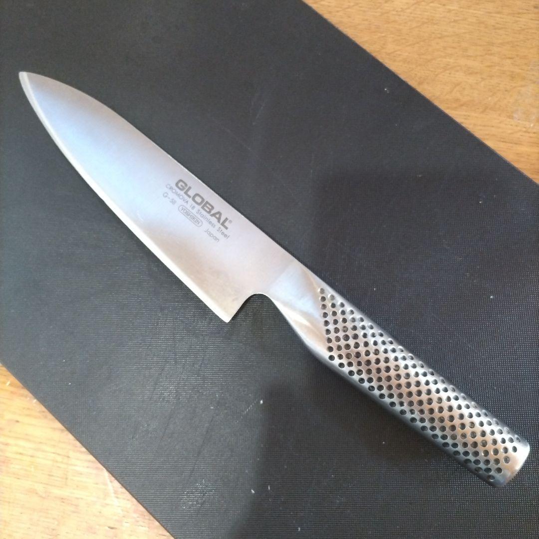 GLOBAL 包丁3本・シャープナーセット おまけ（チーズグレーター,ふきん）