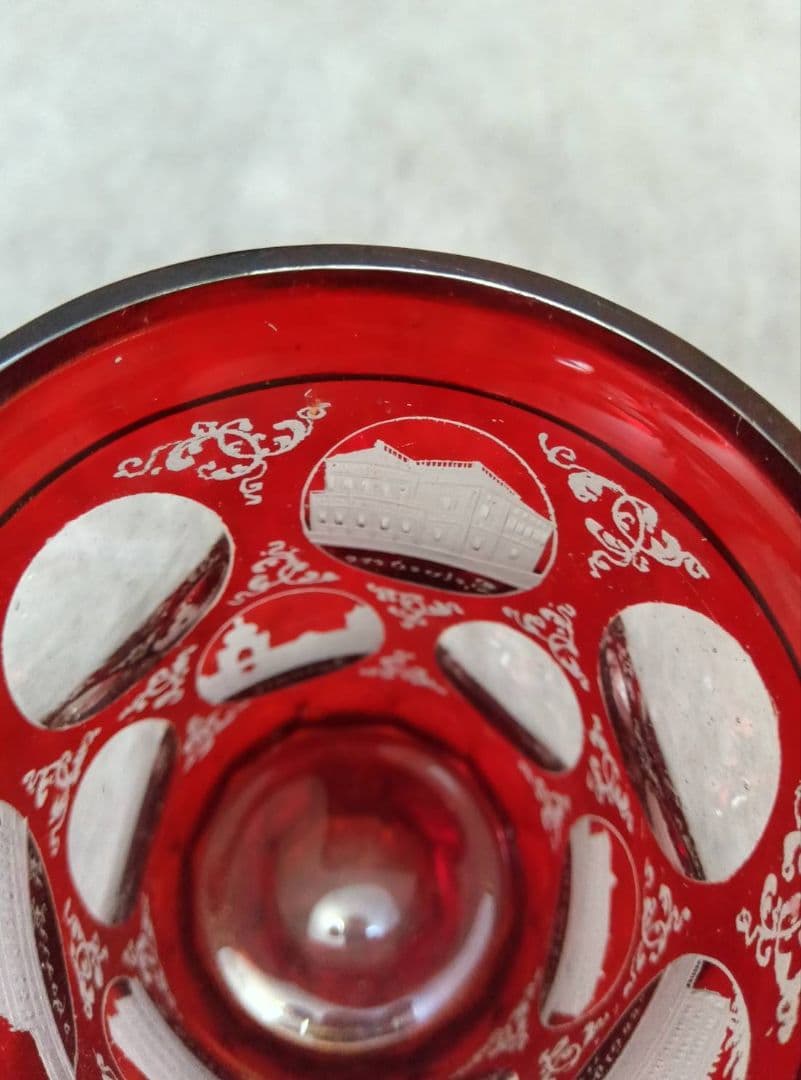 ボヘミアングラス　アンティーク