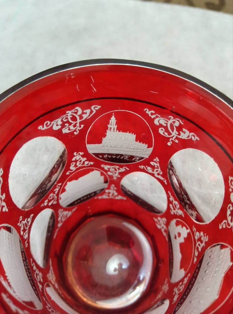 ボヘミアングラス　アンティーク