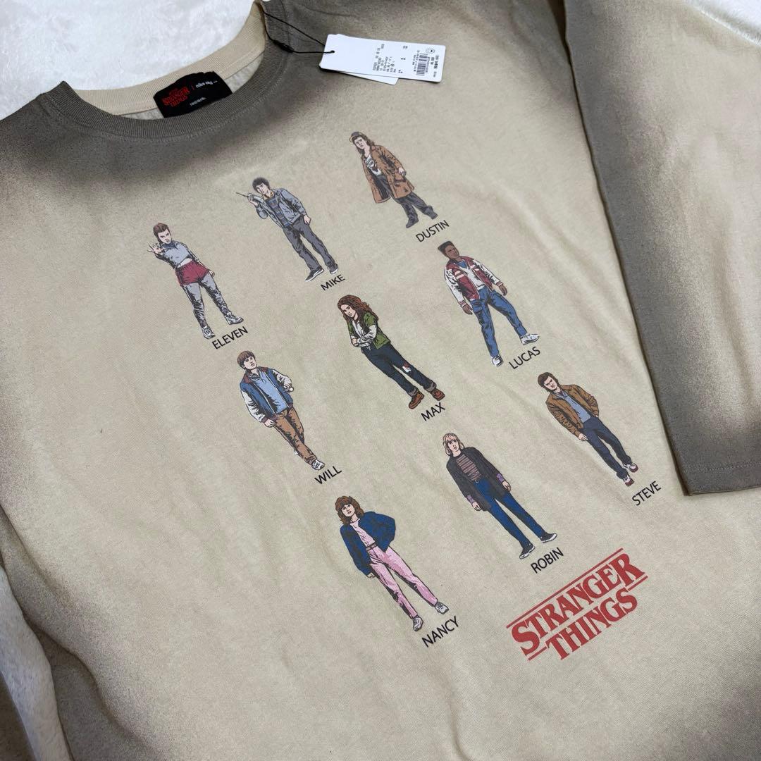 STRANGER THINGS コラボ スプレーアソートロングTシャツ Mサイズ
